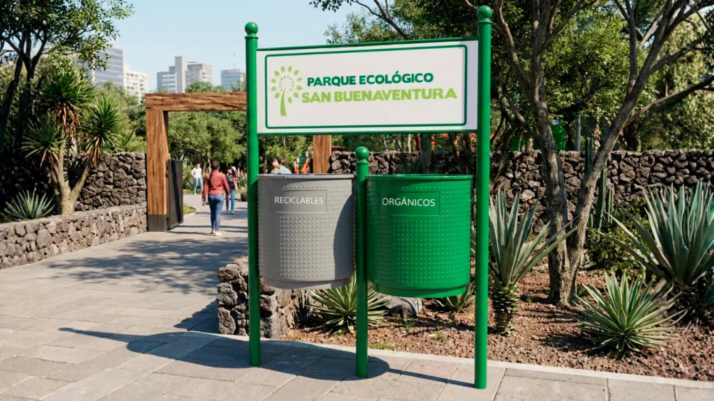 Botes de basura para parques