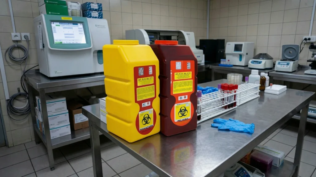 Bote amarillo RPBI