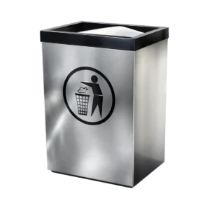 Contenedores de basura metálicos