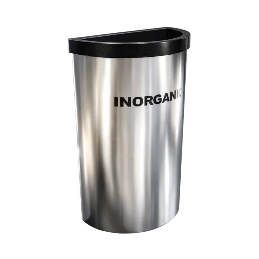 Botes de basura metálicos