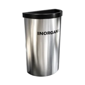 Botes de basura metálicos