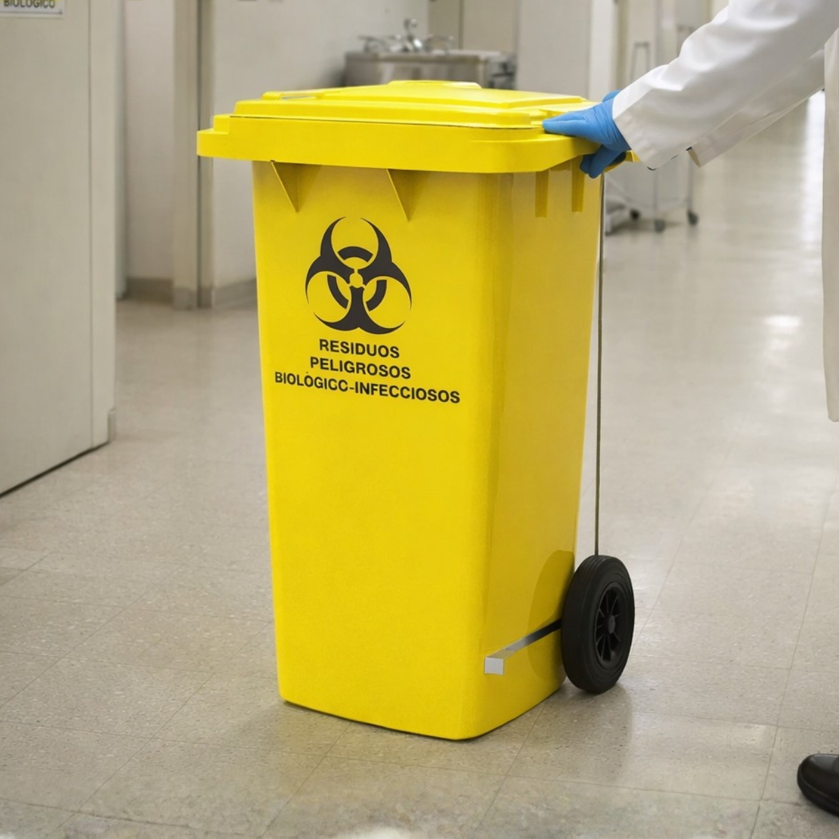 Contenedor amarillo RPBI