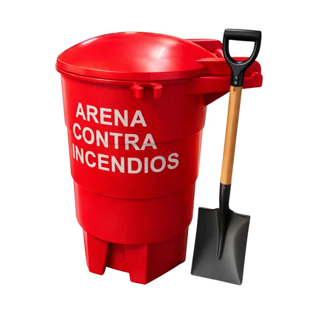 Contenedor de Arena para Incendios