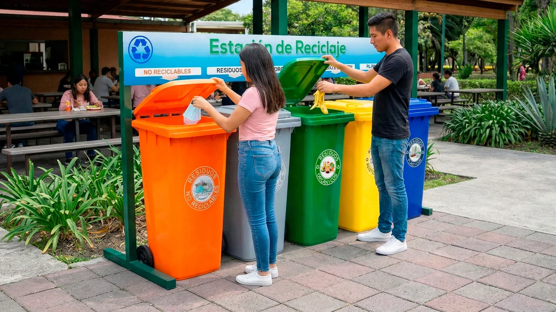 ESTACIÓN DE RECICLAJE ECOL-600-HD1