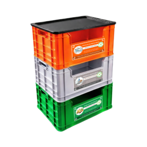 Cajas de plástico apilables