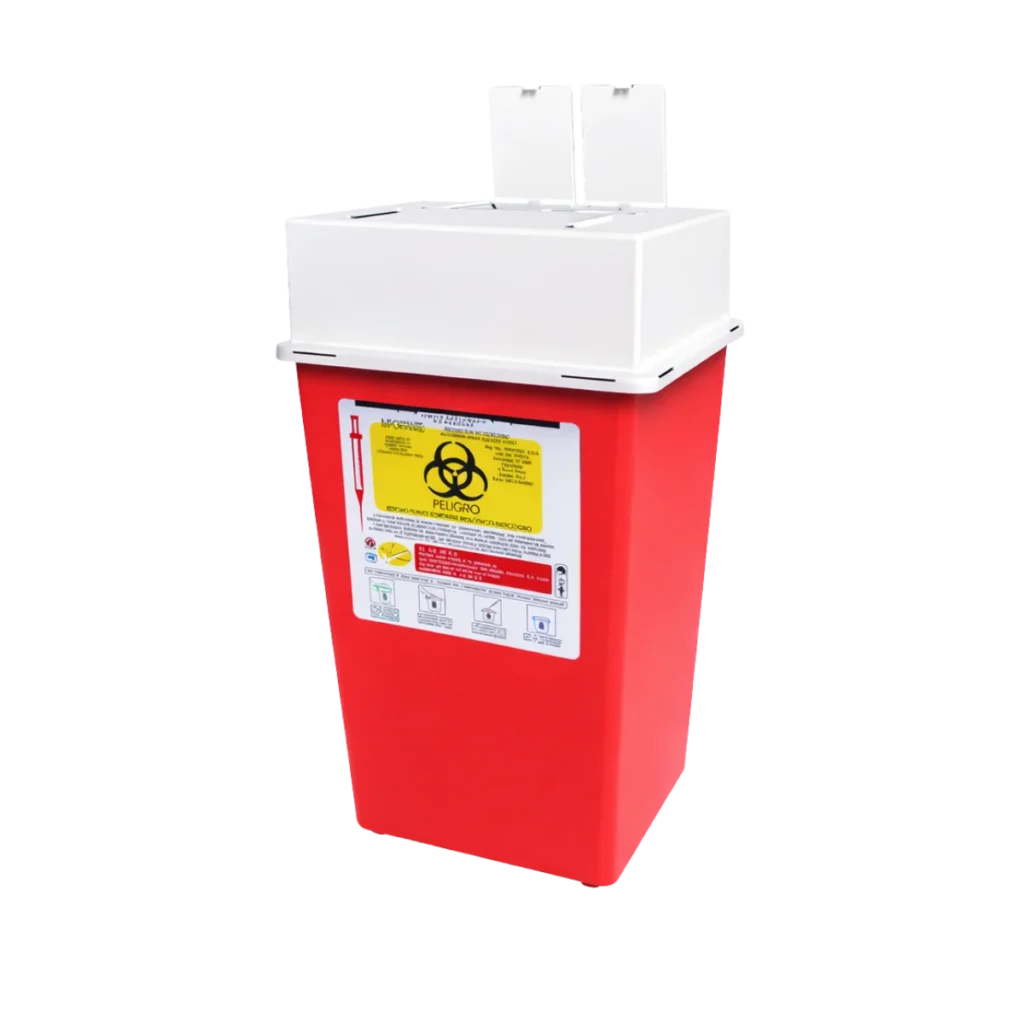 Contenedor de punzocortantes RPBI