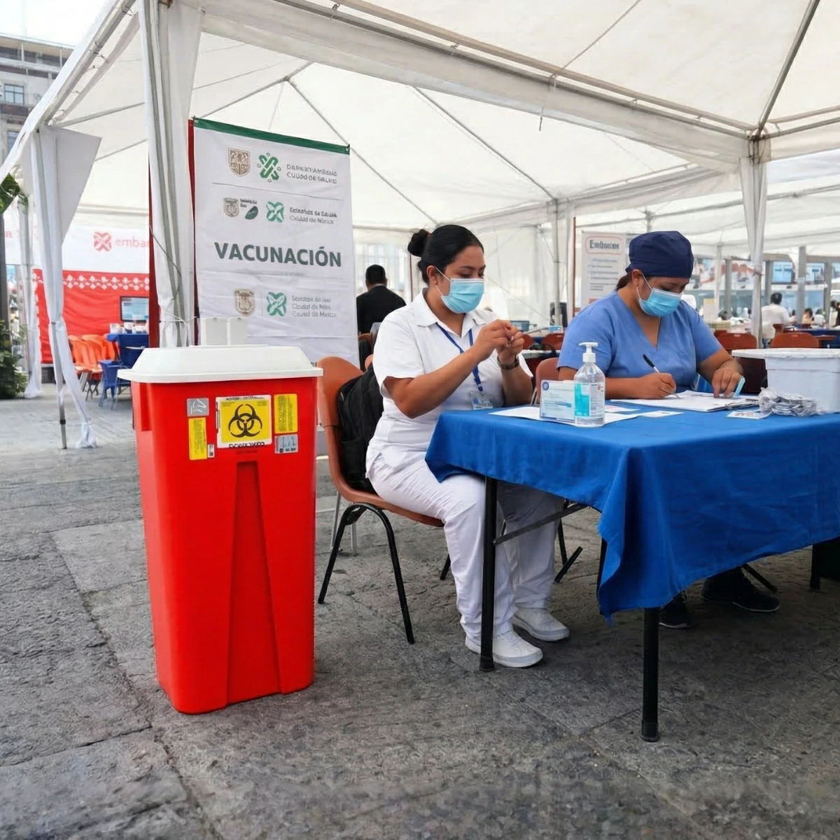 Contenedor de punzocortantes