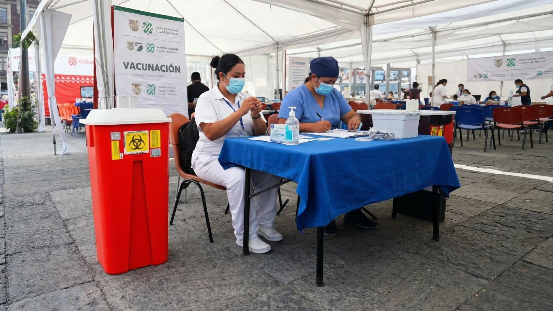 Contenedor de punzocortantes