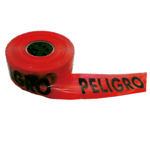 Cinta Plástica Delimitadora Roja