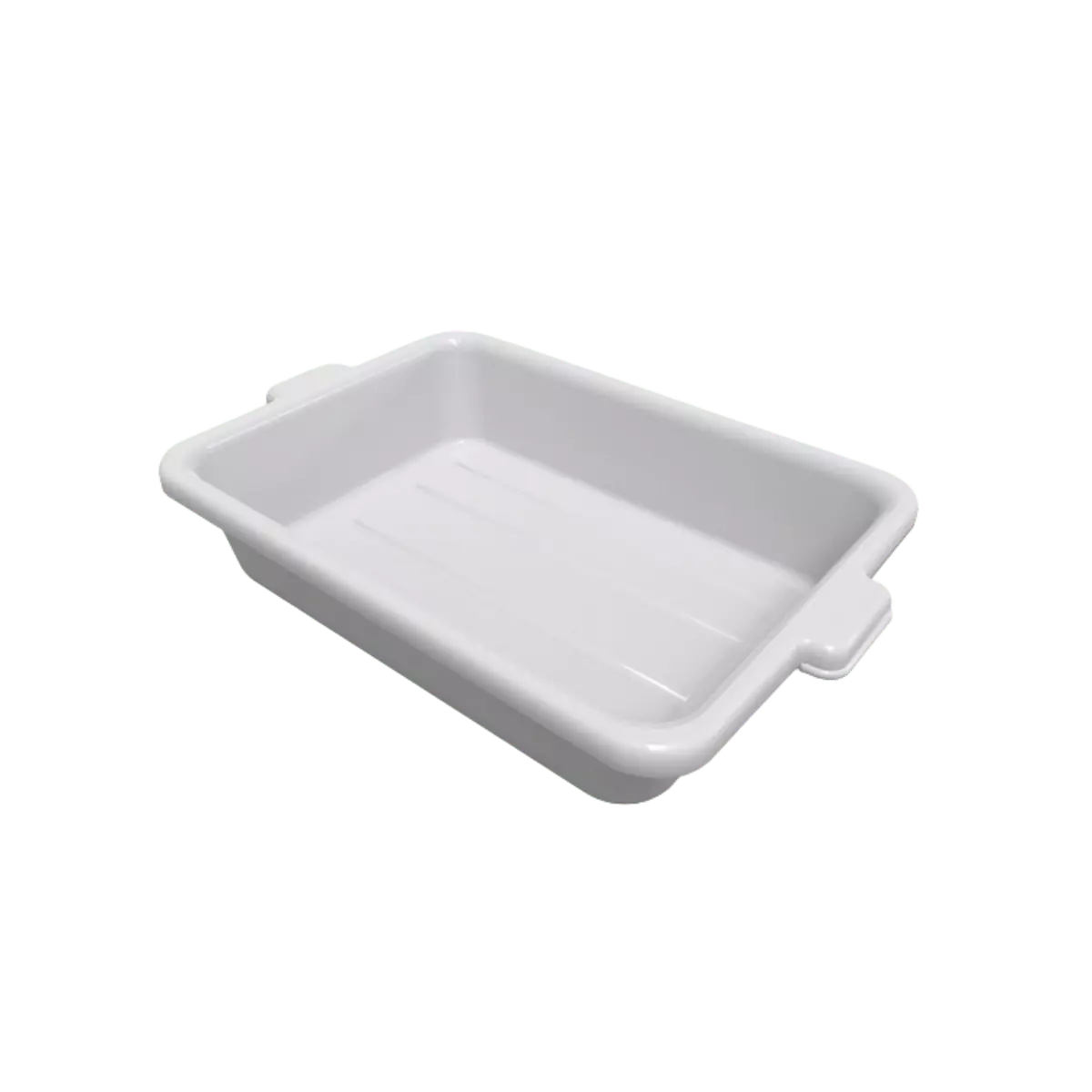 Charola de plástico rectangular