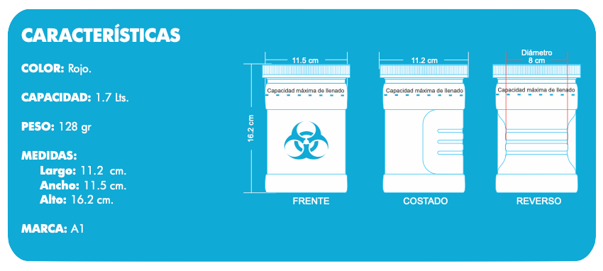 Recipiente hermético rojo rpbi - Imagen 2