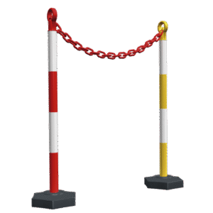 Postes delimitadores con cadena