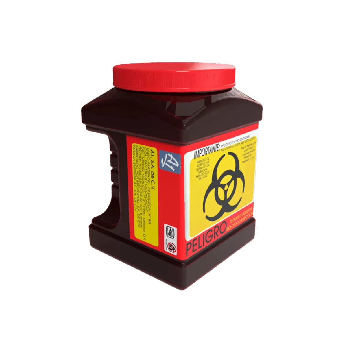 Recipiente hermético rojo rpbi