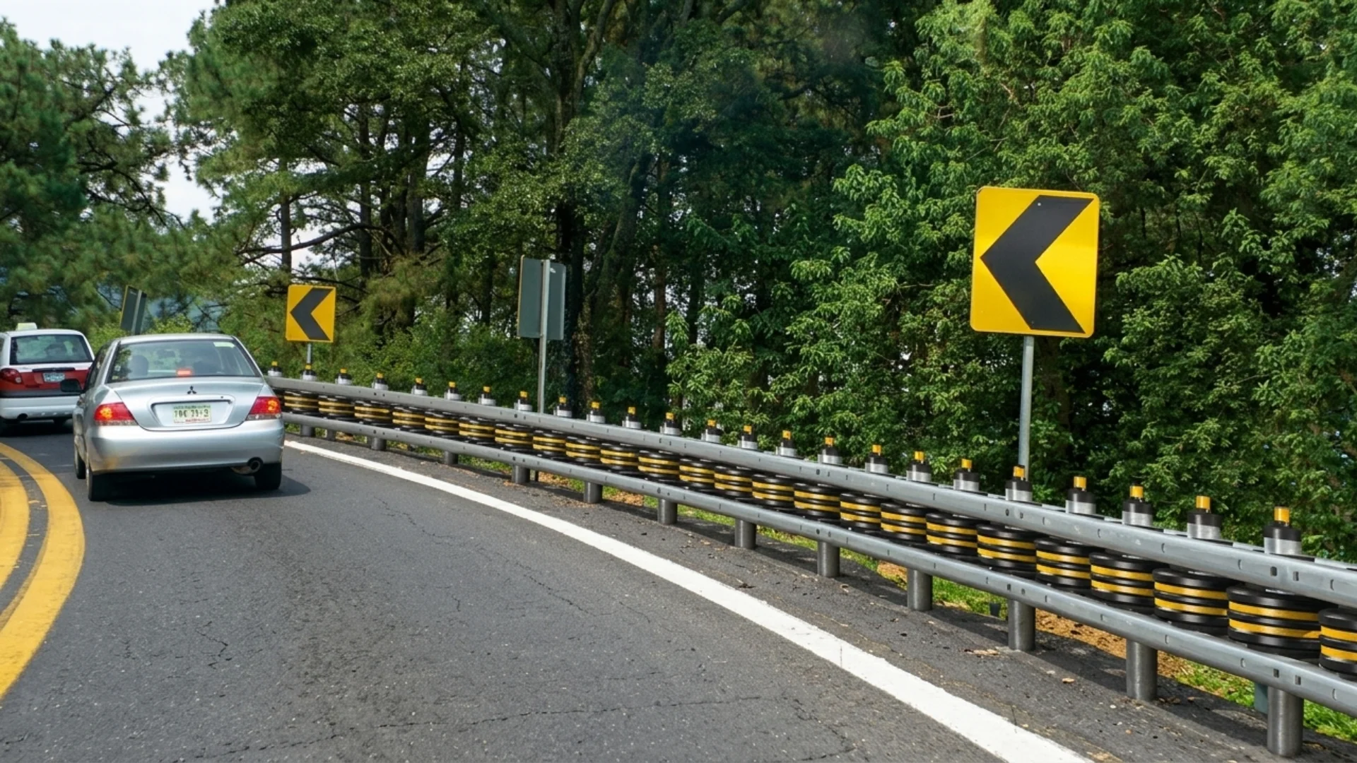Valla de contención carretera